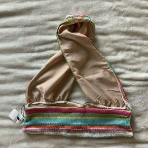 Rainbow summer top from a local boutique